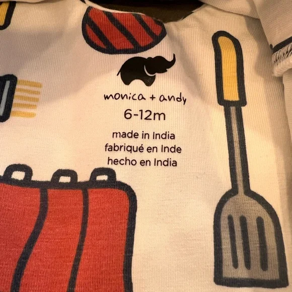 Short sleeve BBQ dress Monica + Andy. Size 6-12 months - Picture 6 of 9